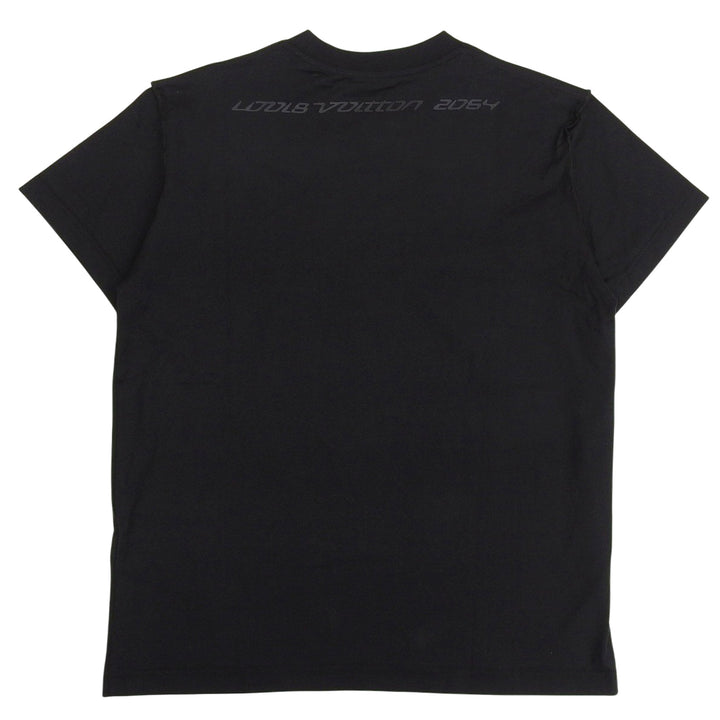 Pristine LOUIS VUITTON Short sleeve T-shirt black cotton mens XS