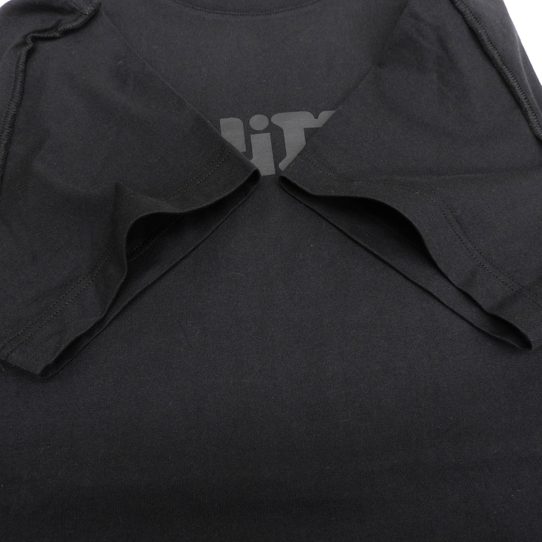 Pristine LOUIS VUITTON Short sleeve T-shirt black cotton mens XS