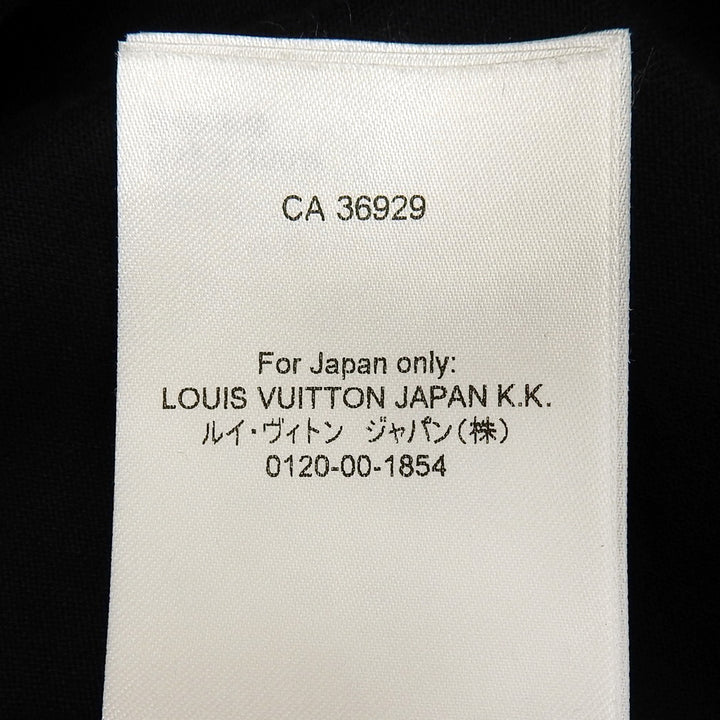 Pristine LOUIS VUITTON Short sleeve T-shirt black cotton mens XS