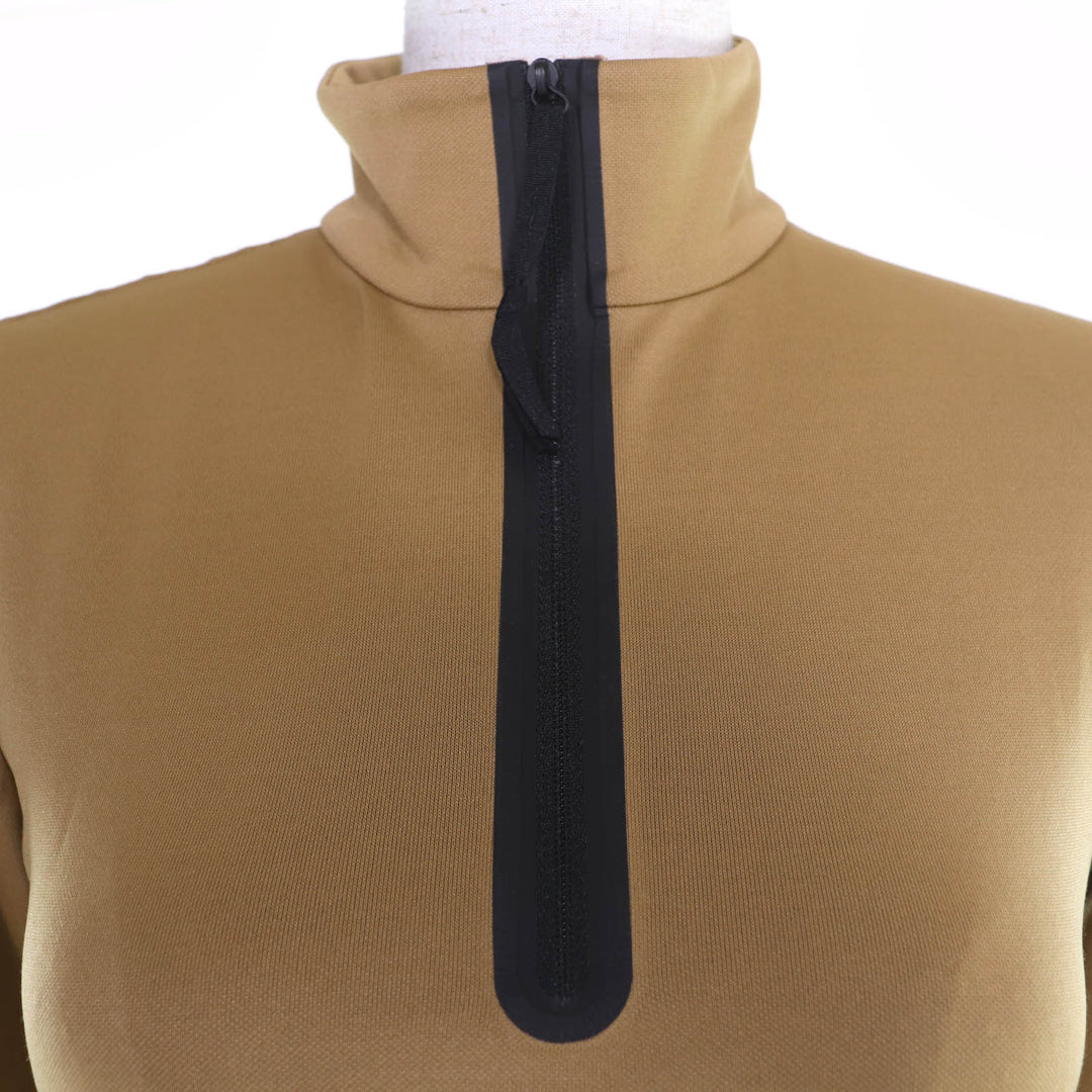 Pristine GUCCI tops Logo-emblazoned cropped long-sleeve T-shirt Brown XXS 672399