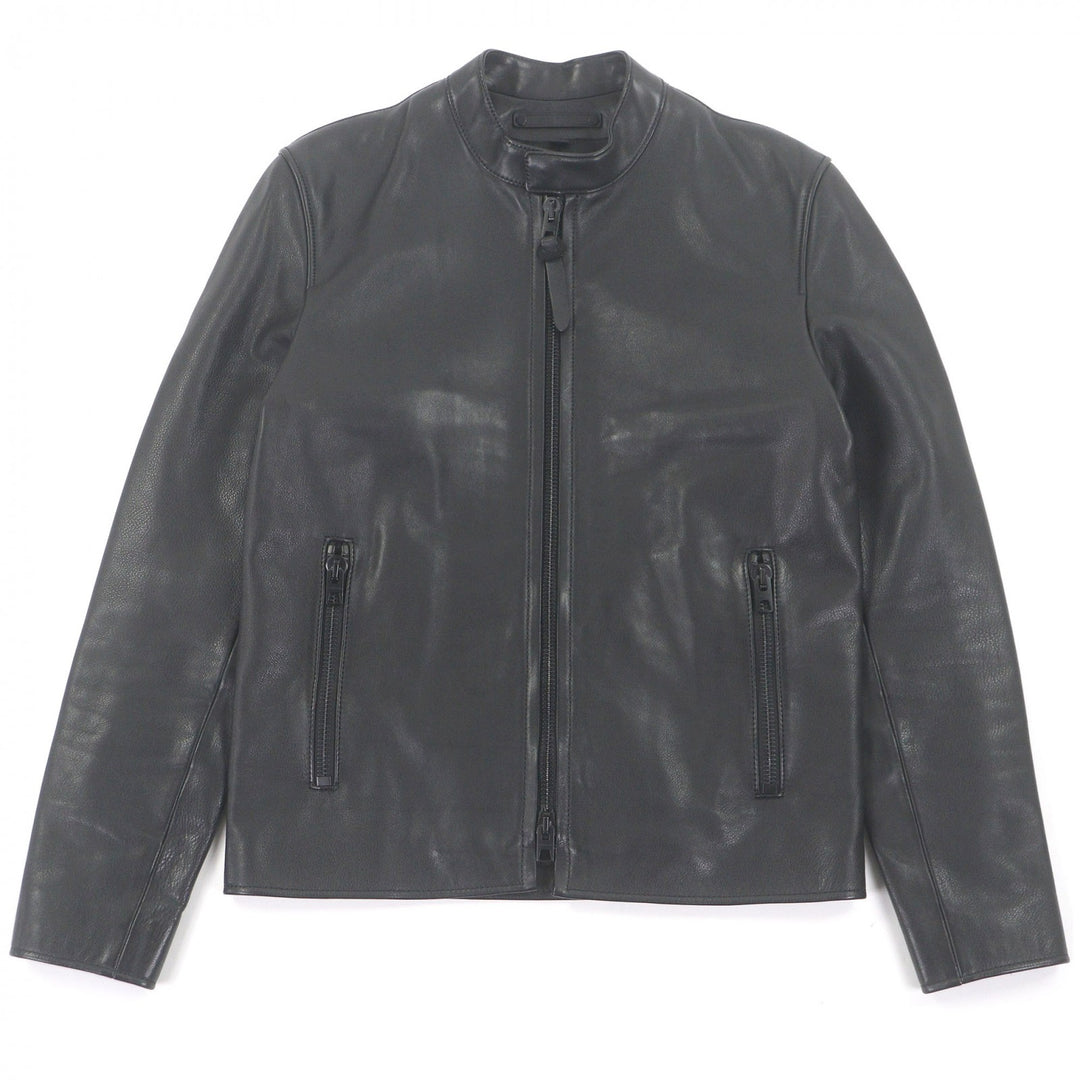 Great COACH Leather jacket single black Cowhide mens XS