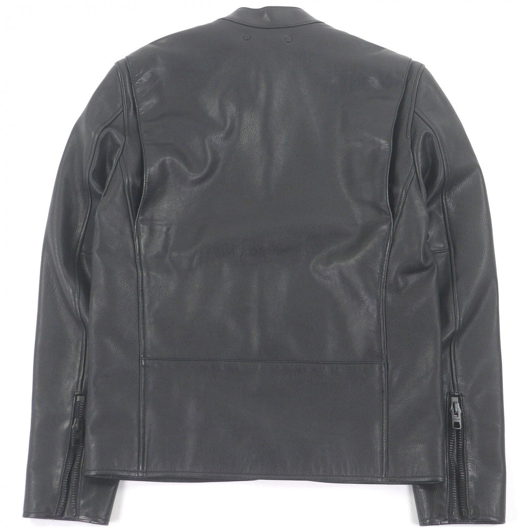 Great COACH Leather jacket single black Cowhide mens XS