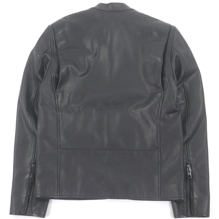 Great COACH Leather jacket single black Cowhide mens XS