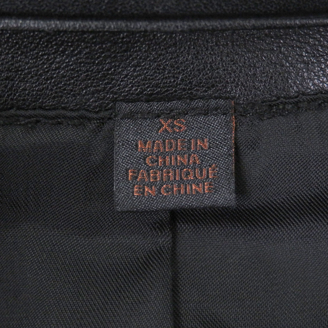 Great COACH Leather jacket single black Cowhide mens XS