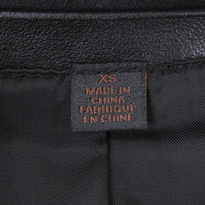 Great COACH Leather jacket single black Cowhide mens XS