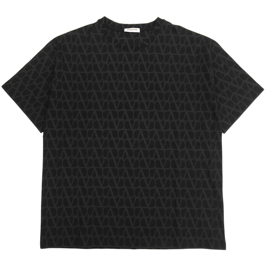 Excellent Valentino Short sleeve T-shirt black cotton mens M 4V3MG14Y9KC