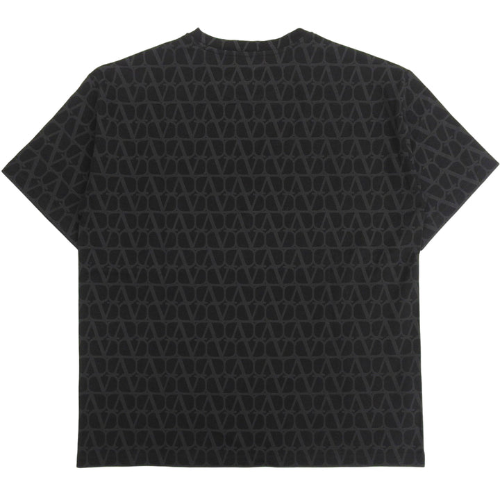 Excellent Valentino Short sleeve T-shirt black cotton mens M 4V3MG14Y9KC