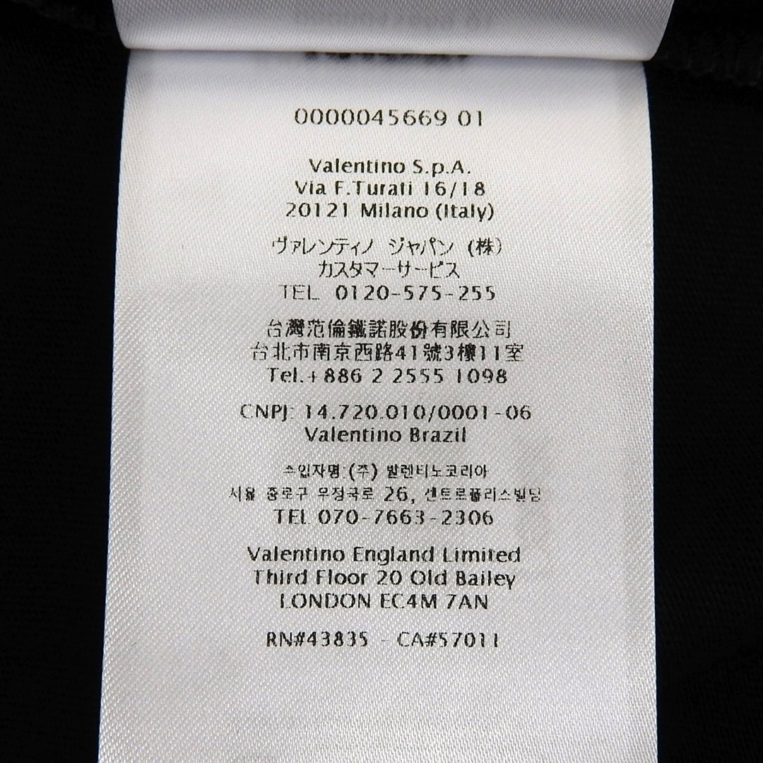 Excellent Valentino Short sleeve T-shirt black cotton mens M 4V3MG14Y9KC