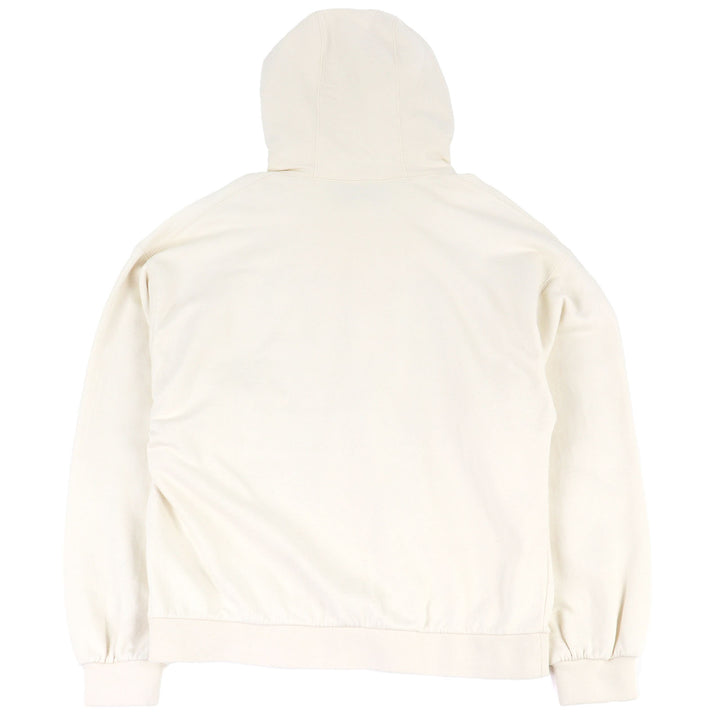 素晴らしい GUCCI パーカー フェルト スウェットシャツ パッチ付き アイボリー コットン メンズ XS 721427