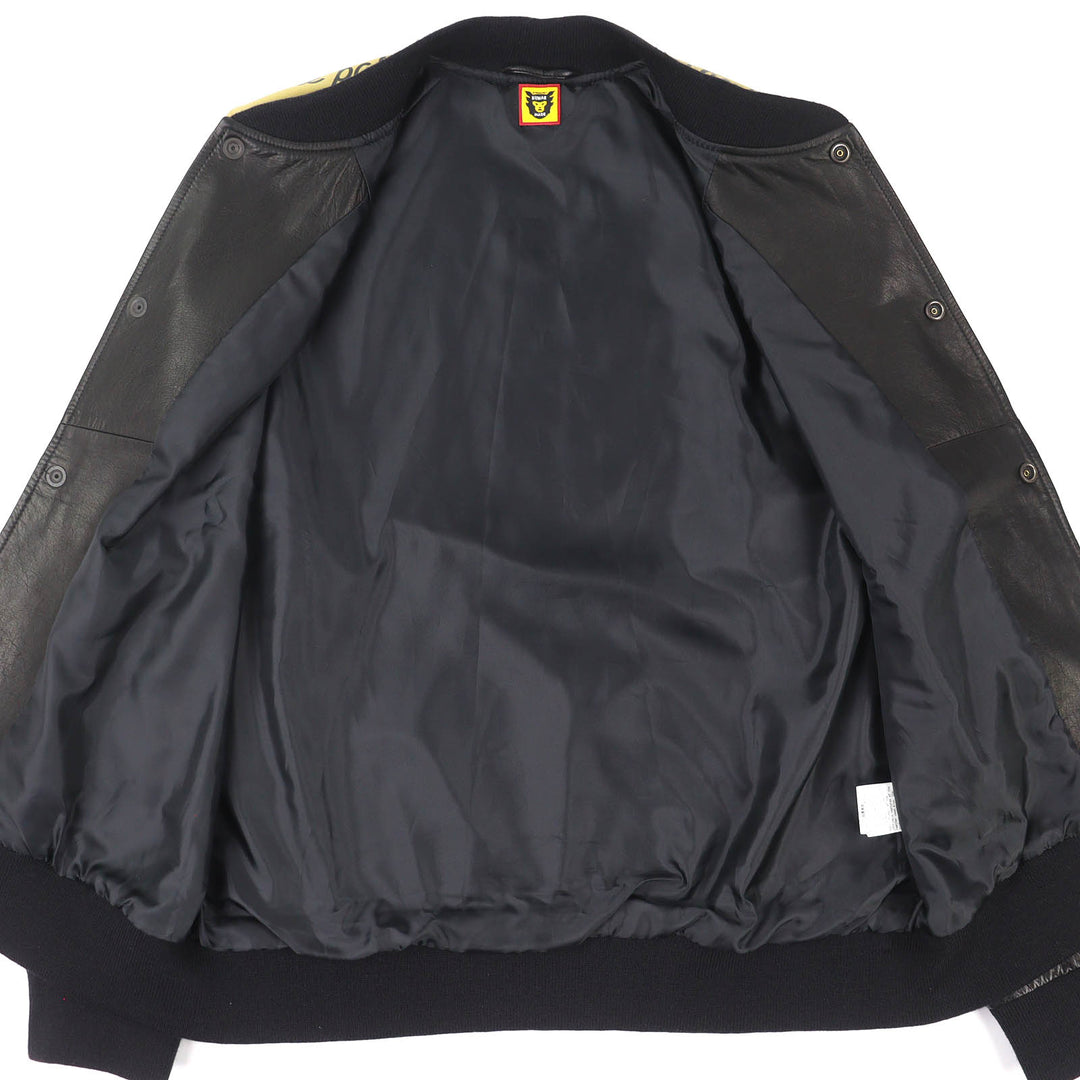 HUMAN MADE ブルゾン LEATHER TRACK JACKET L HM27JK020 エクセレント