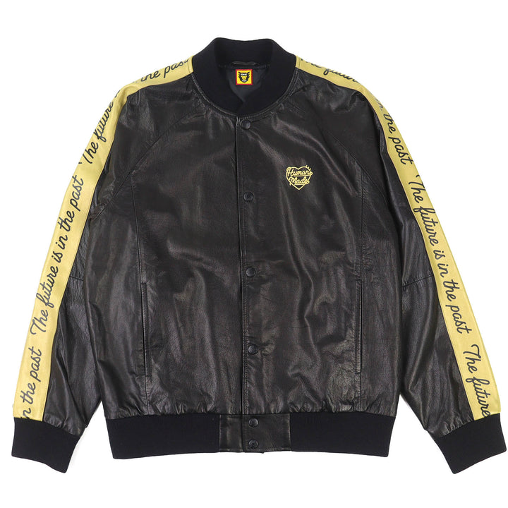 HUMAN MADE ブルゾン LEATHER TRACK JACKET L HM27JK020 エクセレント