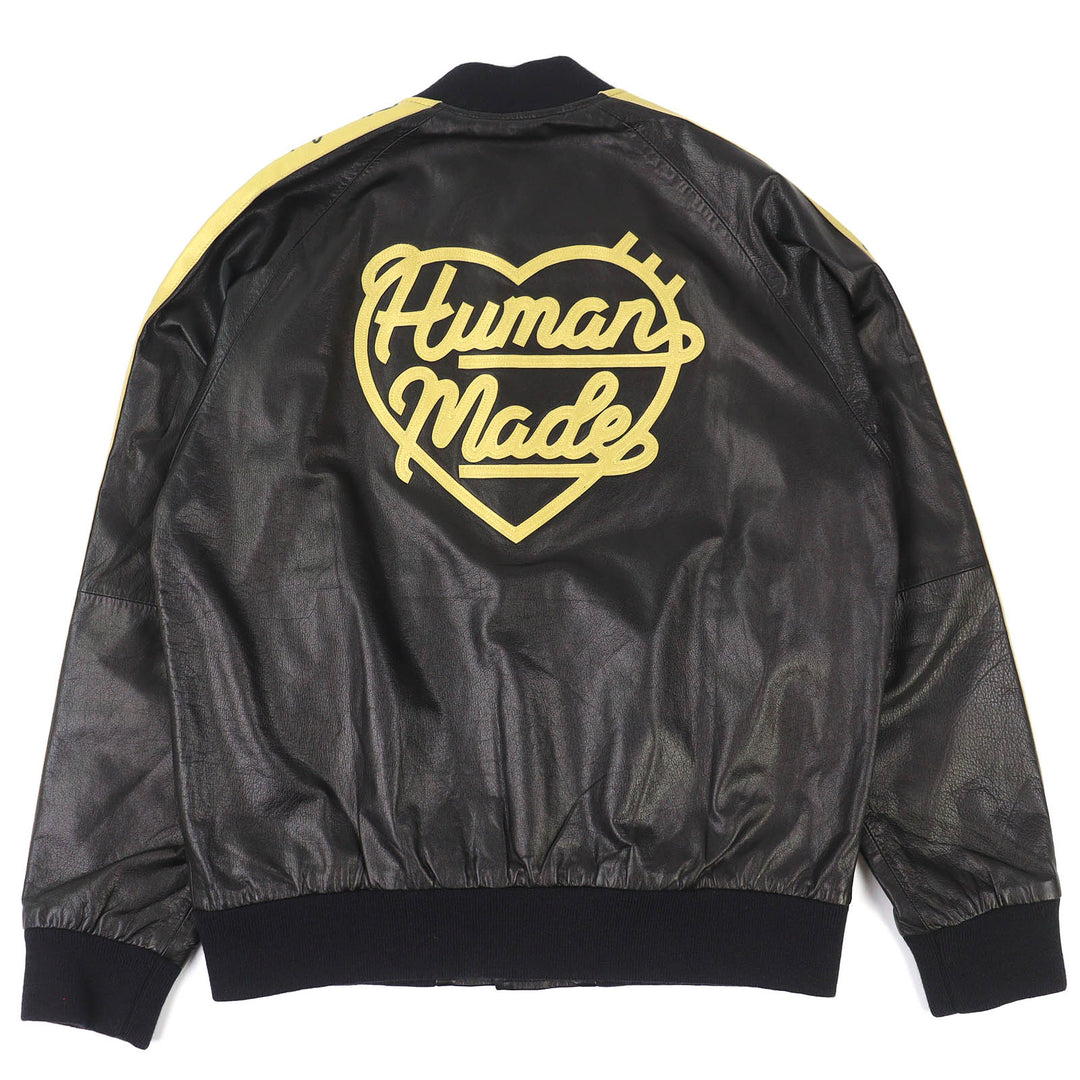 HUMAN MADE ブルゾン LEATHER TRACK JACKET L HM27JK020 エクセレント