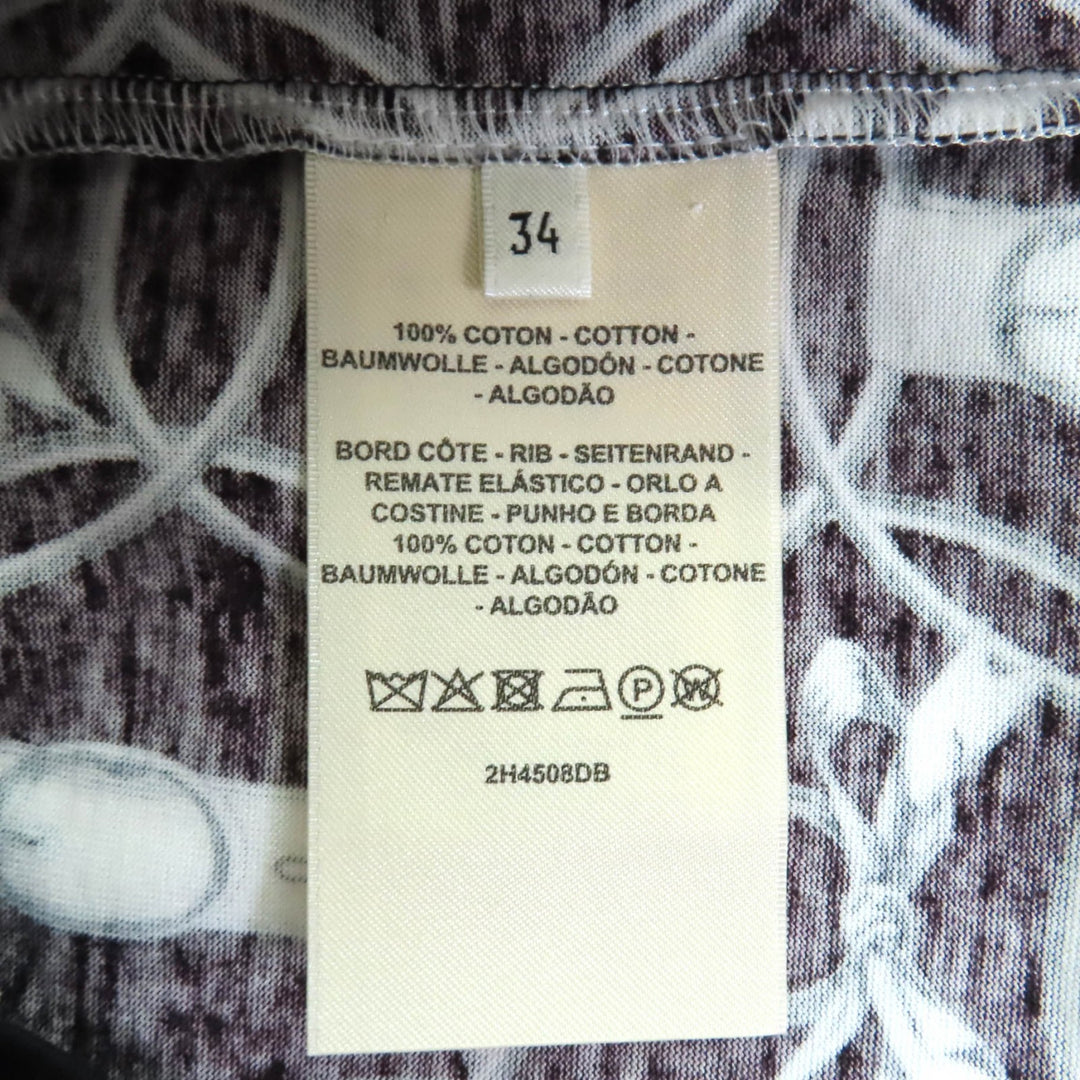 Excellent HERMES one piece La Promenade du Matin cotton Women 34 2H4508DB
