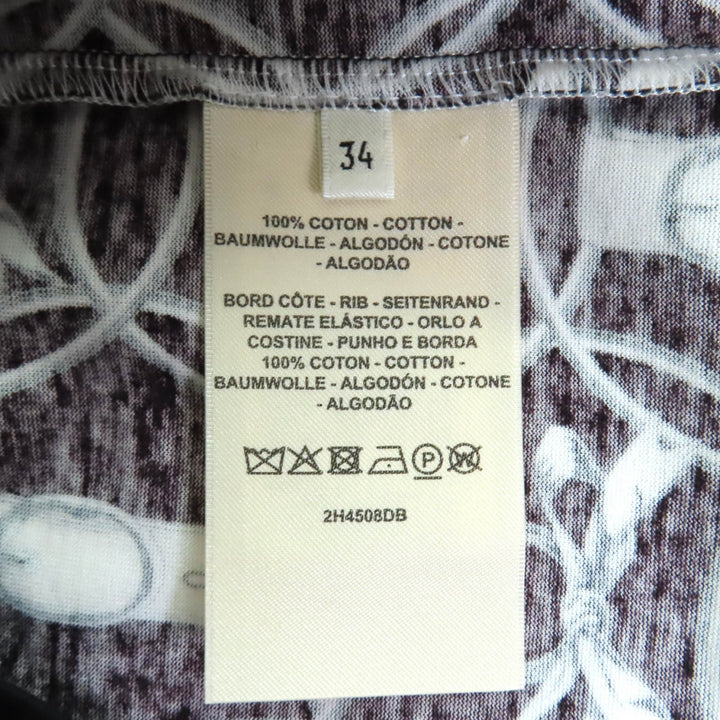 Excellent HERMES one piece La Promenade du Matin cotton Women 34 2H4508DB