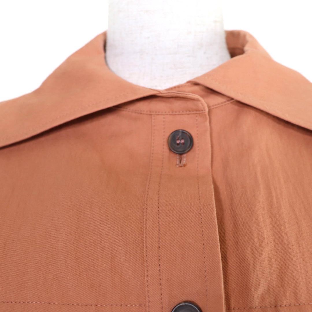 Excellent JIL SANDER NAVY Jacket cropped light brown Women 34 JDK553AJK03281