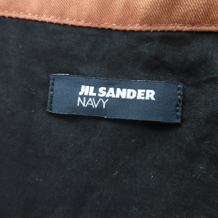 Excellent JIL SANDER NAVY Jacket cropped light brown Women 34 JDK553AJK03281