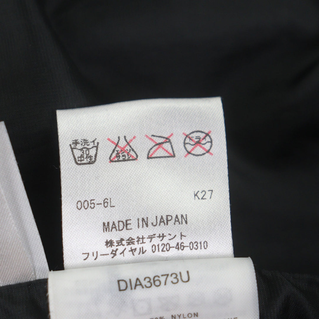Very Good DESCENTE down coat black Nylon mens S DIA3673U