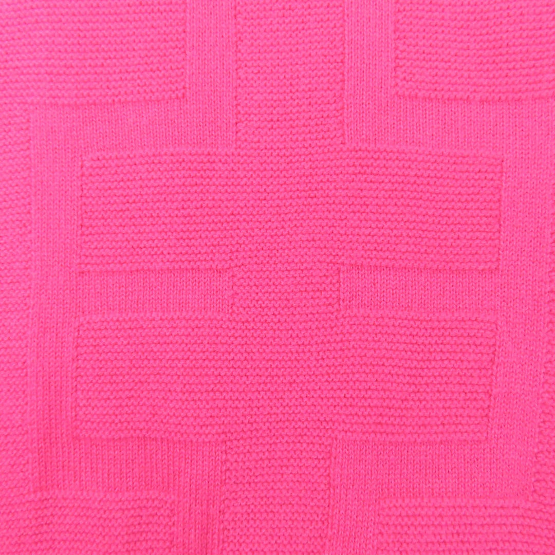 Excellent HERMES knit H Jacquard Skipper Long Sleeve pink wool Women 42 2H2623DA