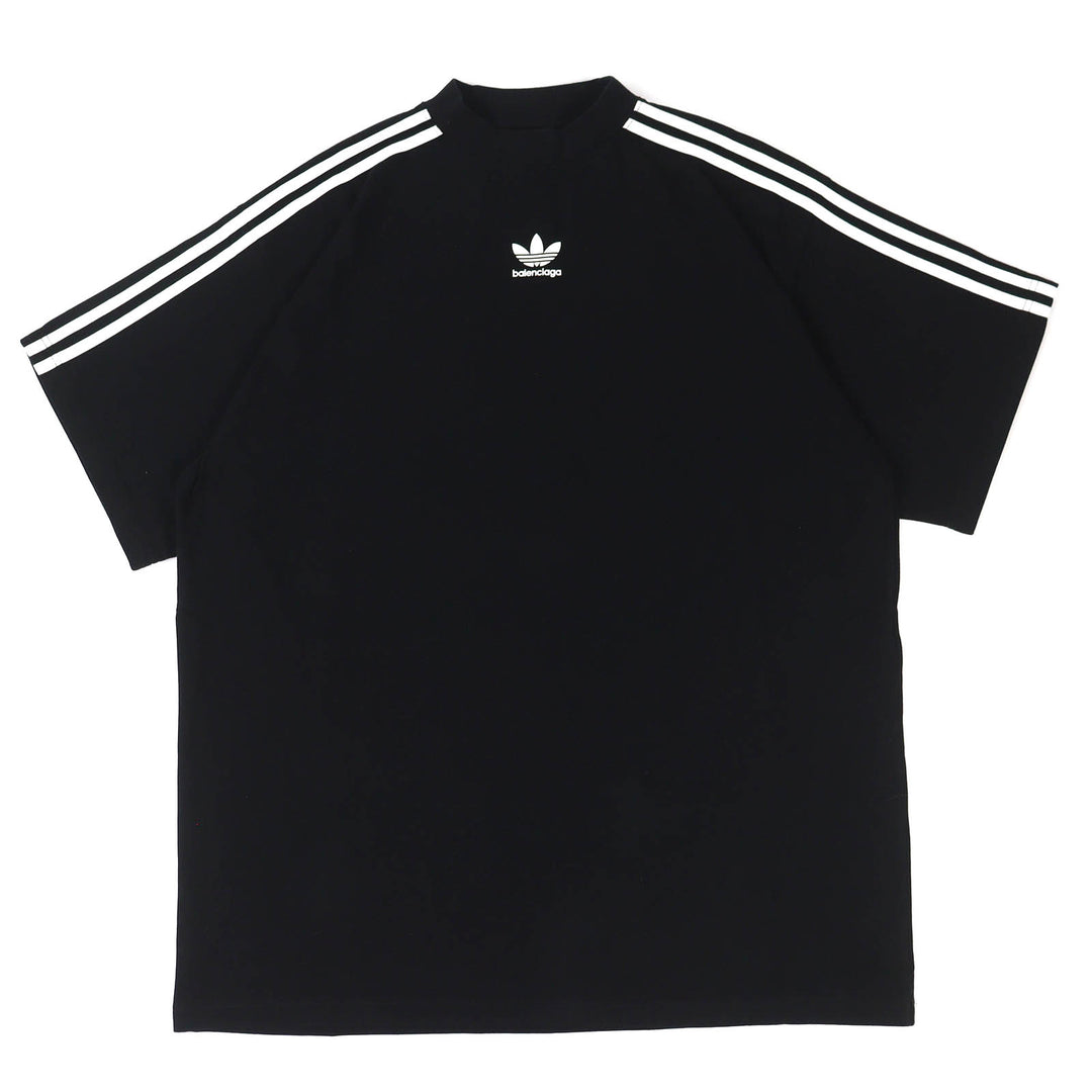 新品 BALENCIAGA×adidas 半袖Tシャツ ストライプ オーバーサイズ 3 739101
