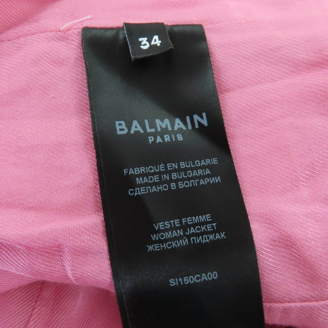 素晴らしい BALMAIN ツイードジャケット＆ショーツ ツーピースセット 34 SI150CA00/PA087C320