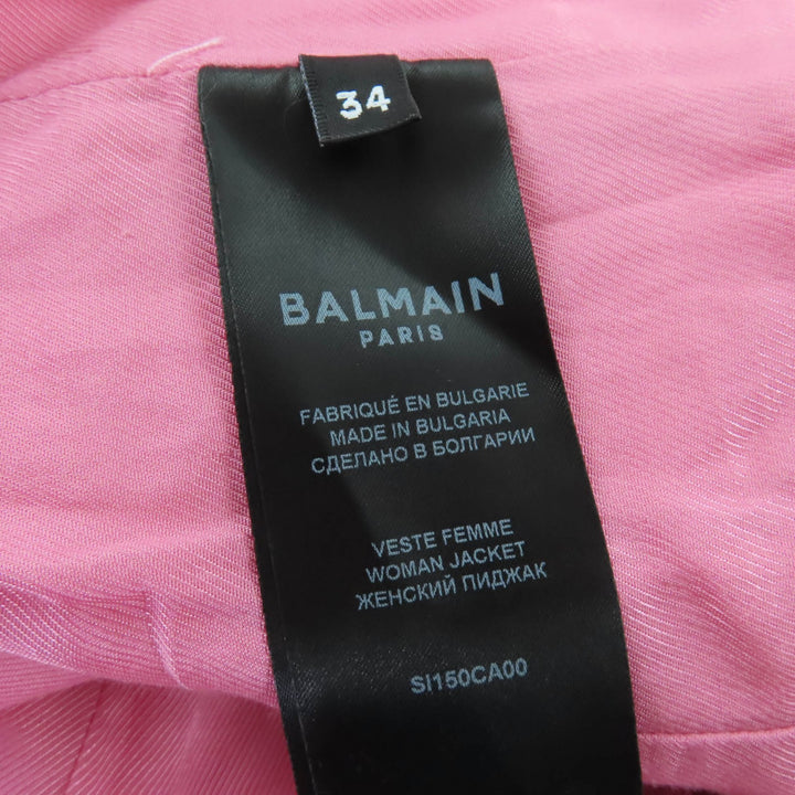 素晴らしい BALMAIN ツイードジャケット＆ショーツ ツーピースセット 34 SI150CA00/PA087C320