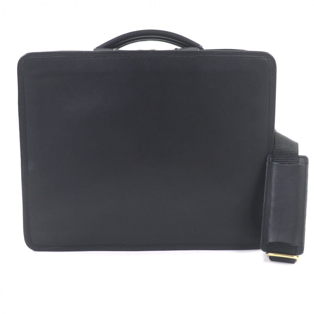 Great COACH Briefcase 2-way business bag and PC case black leather mens 0539