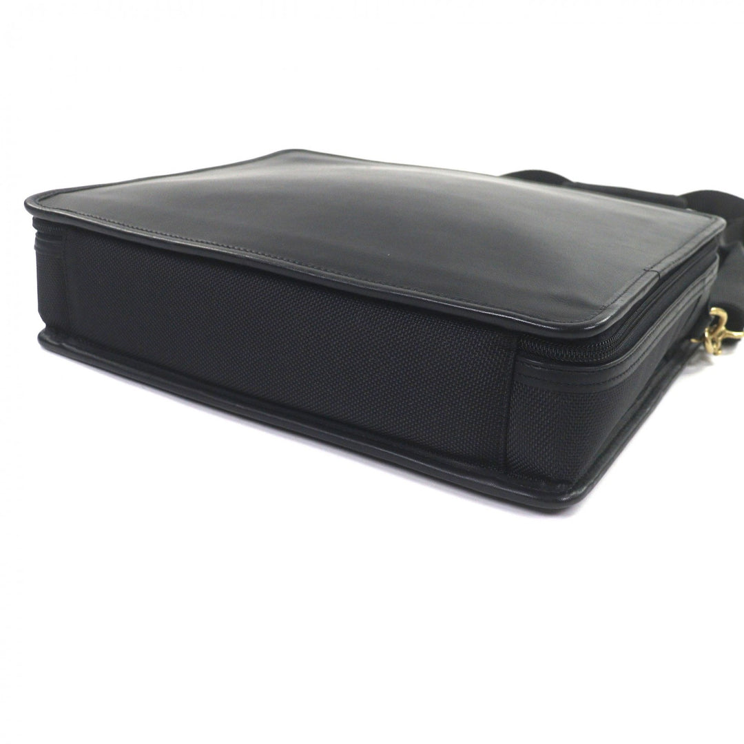 Great COACH Briefcase 2-way business bag and PC case black leather mens 0539