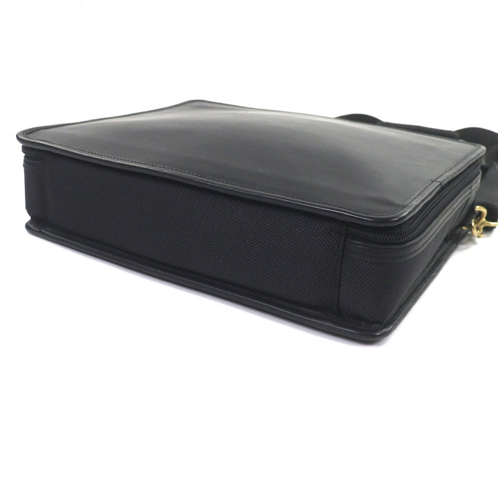 Great COACH Briefcase 2-way business bag and PC case black leather mens 0539