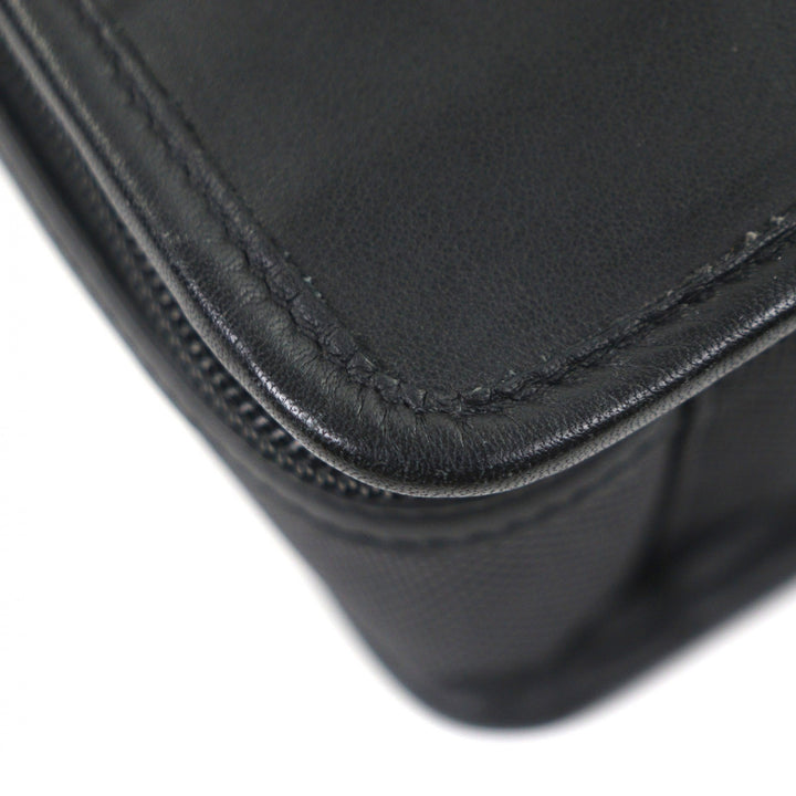 Great COACH Briefcase 2-way business bag and PC case black leather mens 0539