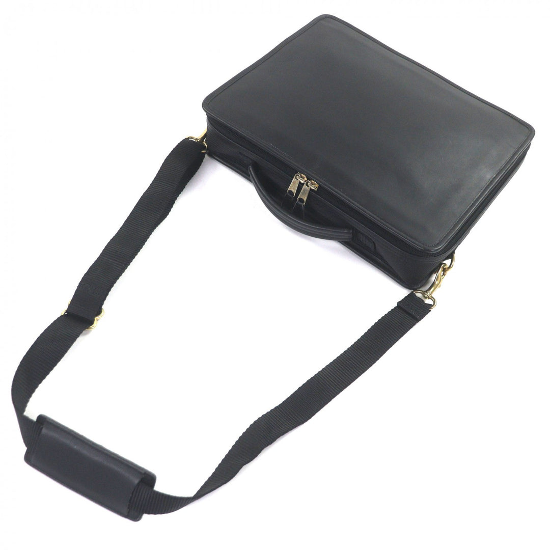 Great COACH Briefcase 2-way business bag and PC case black leather mens 0539