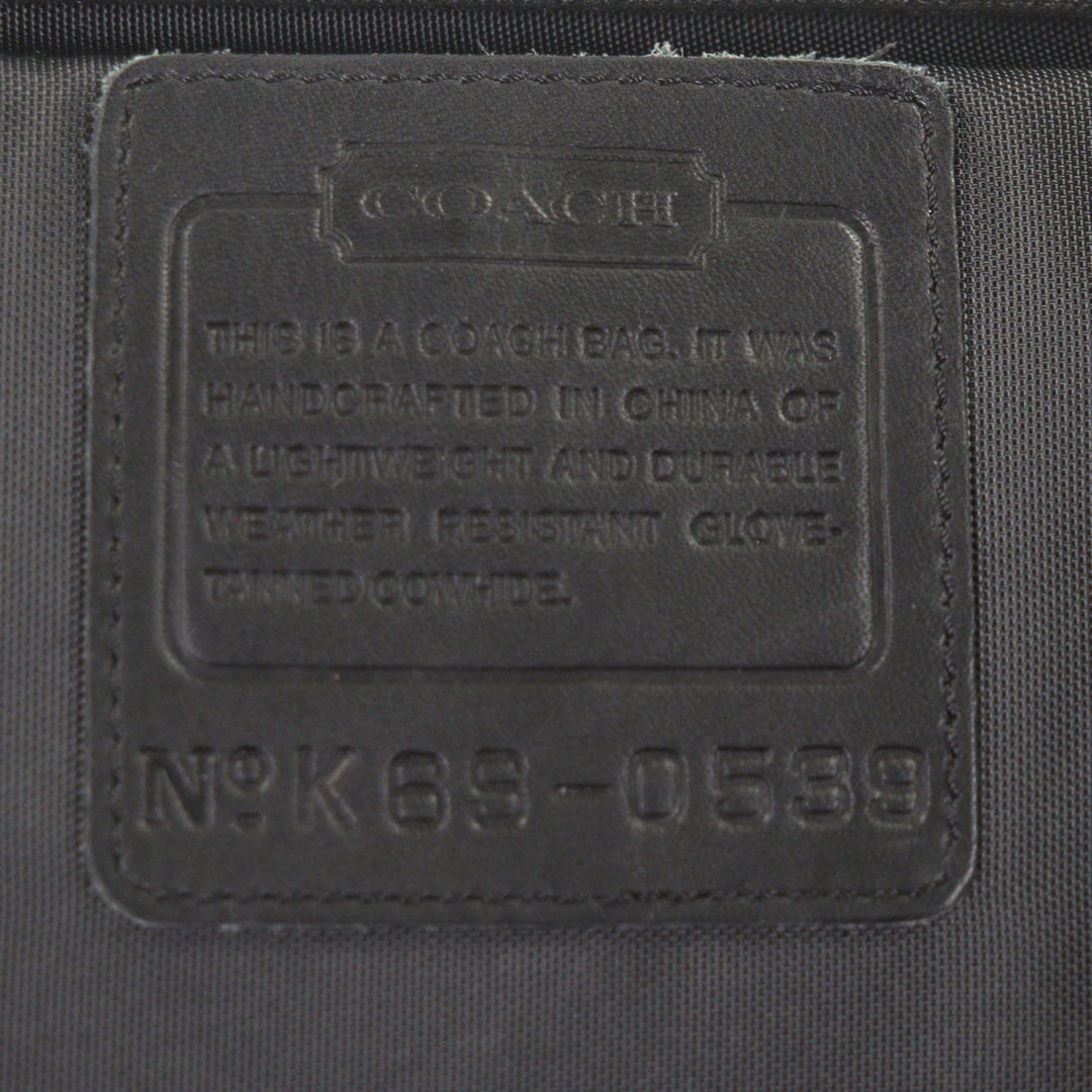 Great COACH Briefcase 2-way business bag and PC case black leather mens 0539