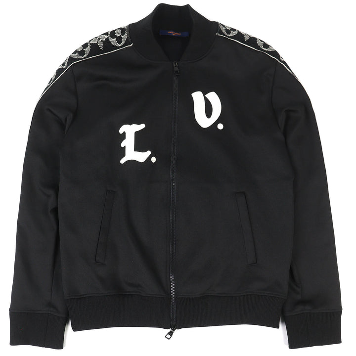 Great LOUIS VUITTON Track jacket LV flower band Monogram Sideline Jersey M