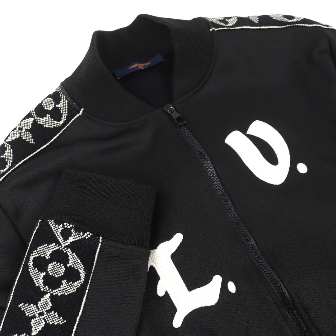 Great LOUIS VUITTON Track jacket LV flower band Monogram Sideline Jersey M