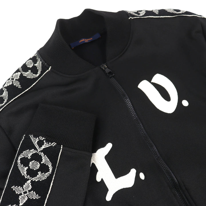 Great LOUIS VUITTON Track jacket LV flower band Monogram Sideline Jersey M