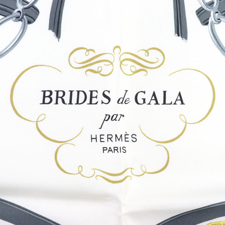 爱马仕 (HERMES) 精美丝巾，BRIDES de GALA 庆典系列，新娘款，蓝色真丝，女士款