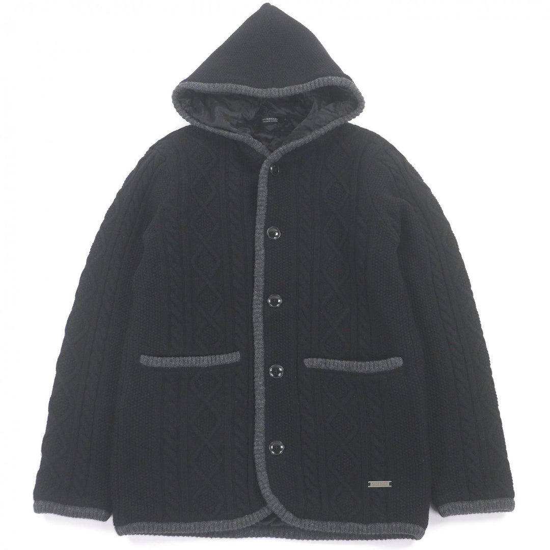 Pristine BURBERRY BLACK LABEL Padded cable knit Jacket