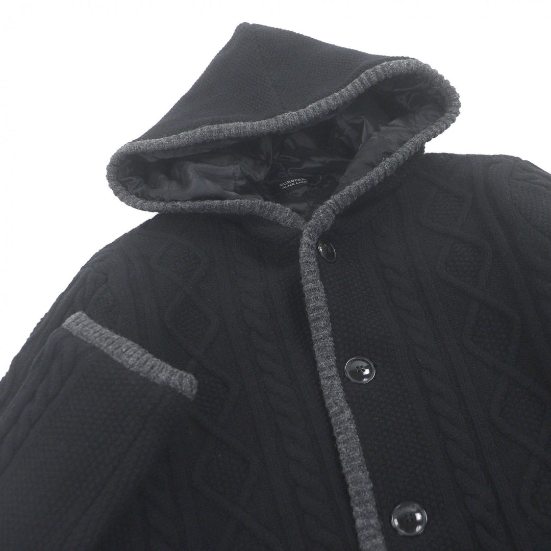 Pristine BURBERRY BLACK LABEL Padded cable knit Jacket