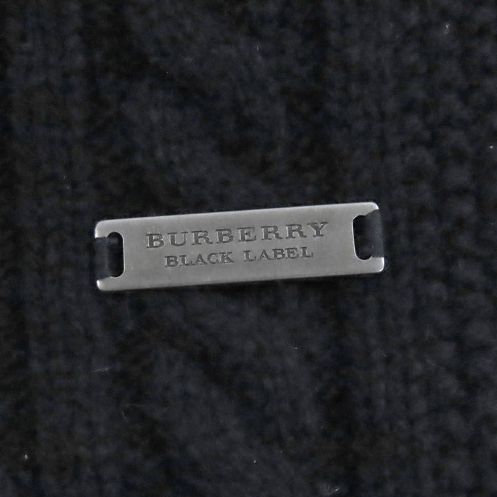 Pristine BURBERRY BLACK LABEL Padded cable knit Jacket