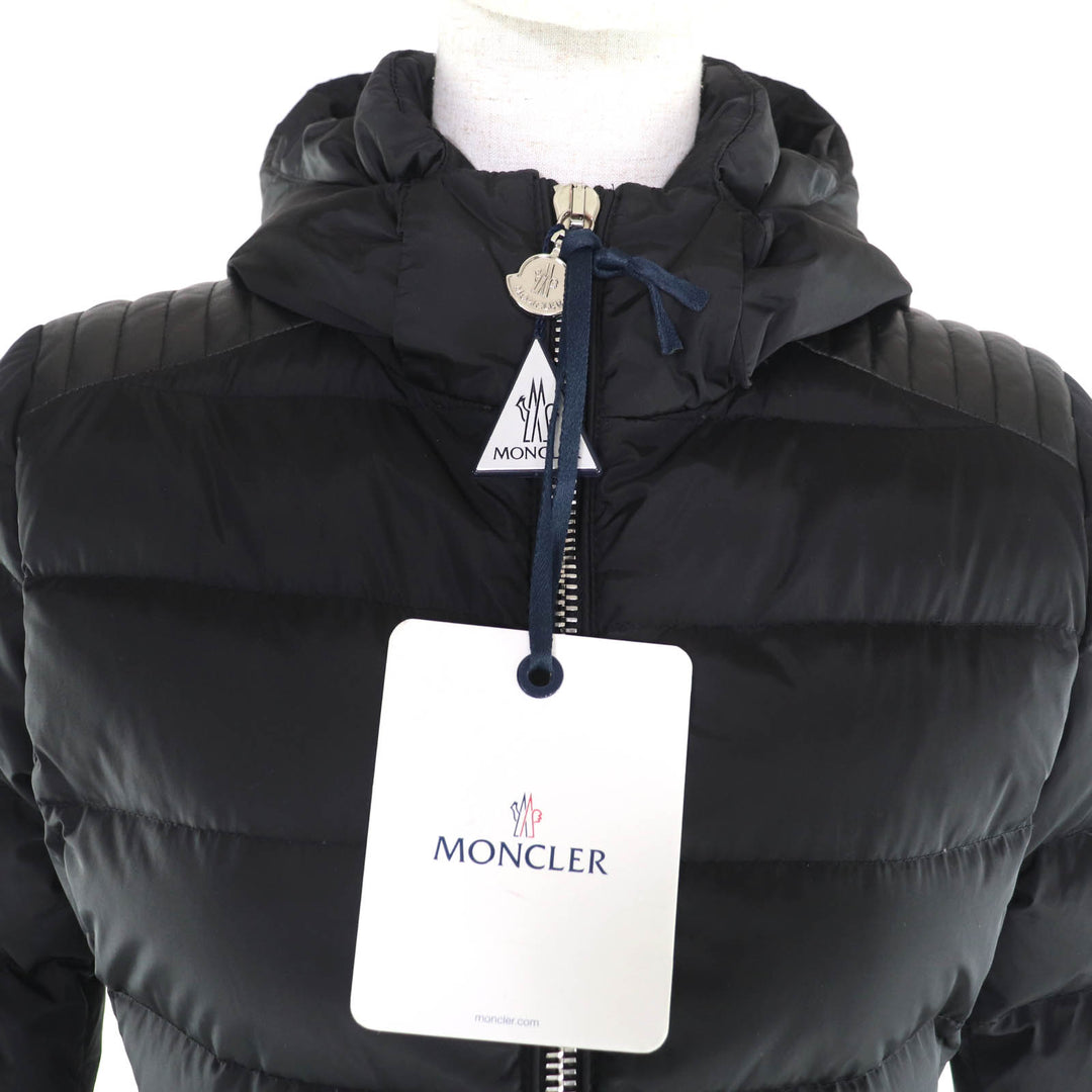 優れたMONCLERダウンコートOROPHINブラックナイロンレディース0