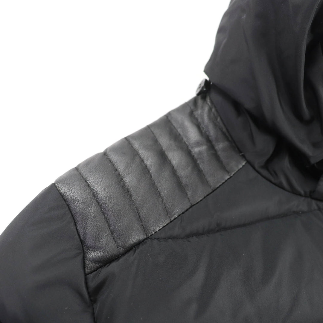 優れたMONCLERダウンコートOROPHINブラックナイロンレディース0