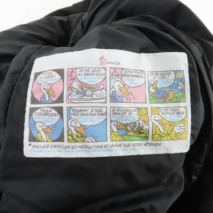 優れたMONCLERダウンコートOROPHINブラックナイロンレディース0