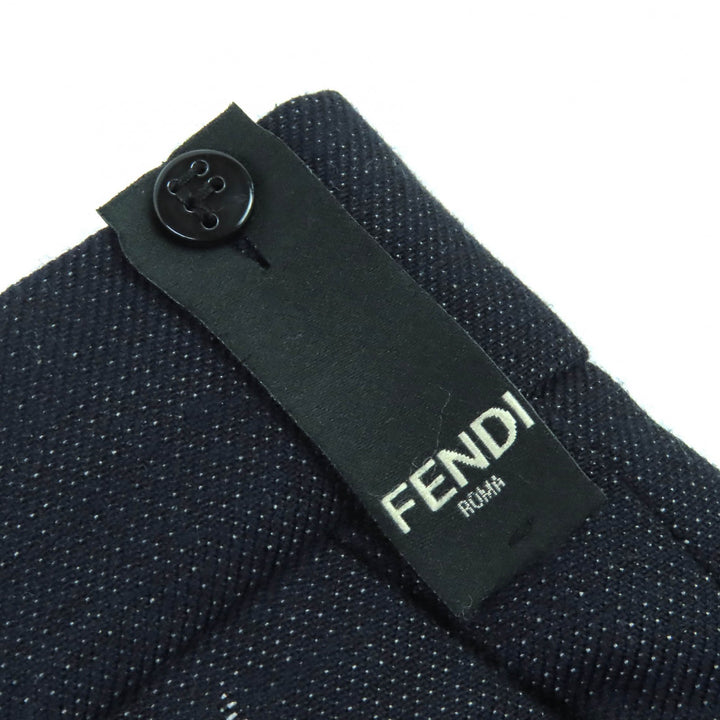 Pristine FENDI Pants Monster Eye Pants Slacks Dark navy cotton mens 48 FB0366