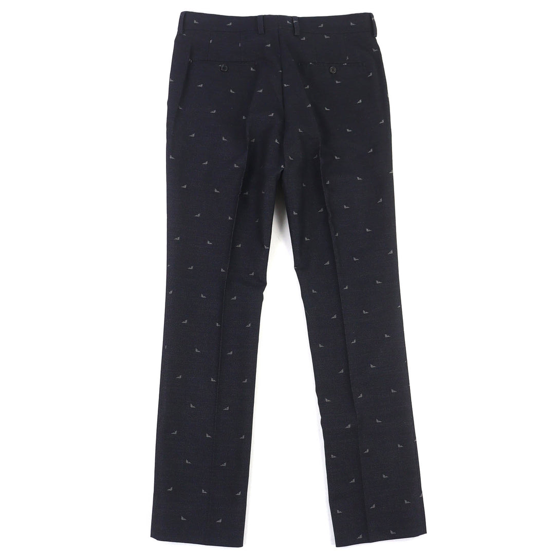 Pristine FENDI Pants Monster Eye Pants Slacks Dark navy cotton mens 48 FB0366
