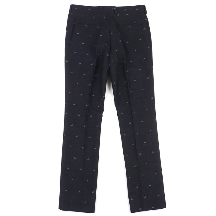 Pristine FENDI Pants Monster Eye Pants Slacks Dark navy cotton mens 48 FB0366