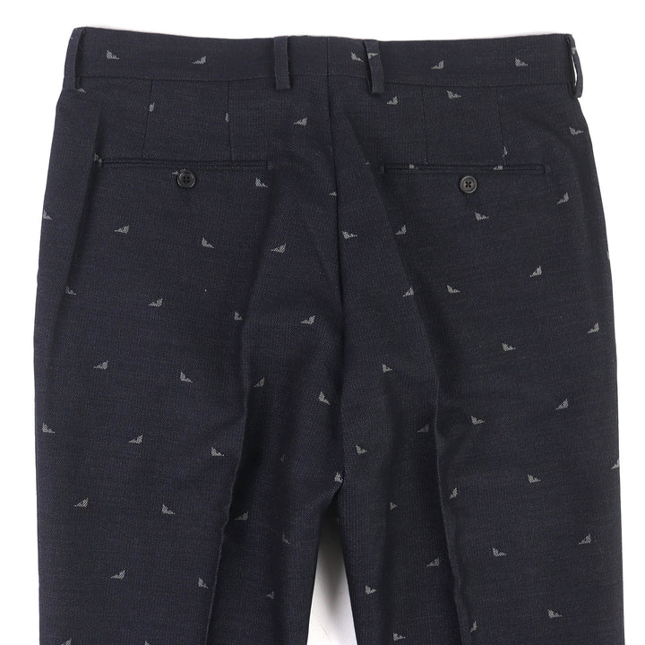 Pristine FENDI Pants Monster Eye Pants Slacks Dark navy cotton mens 48 FB0366