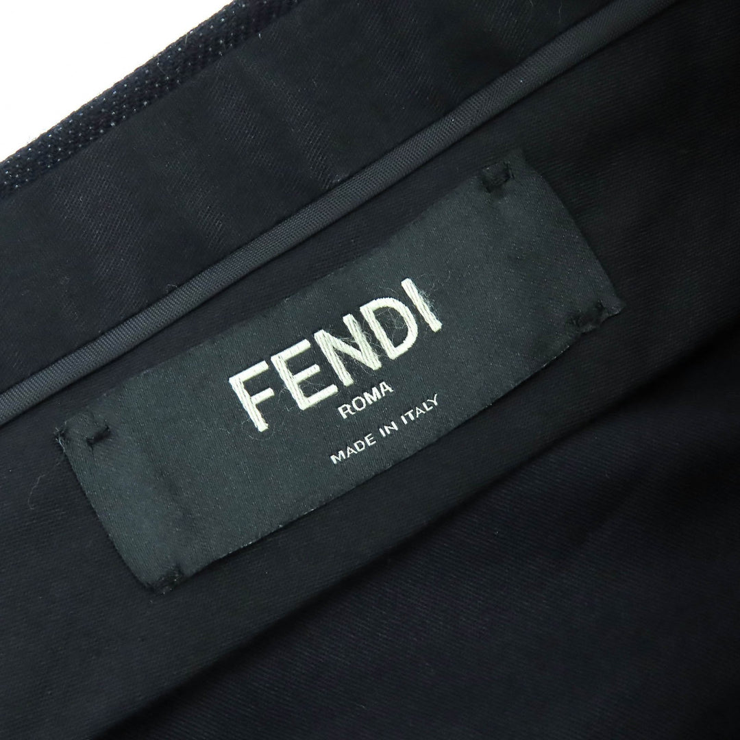 Pristine FENDI Pants Monster Eye Pants Slacks Dark navy cotton mens 48 FB0366
