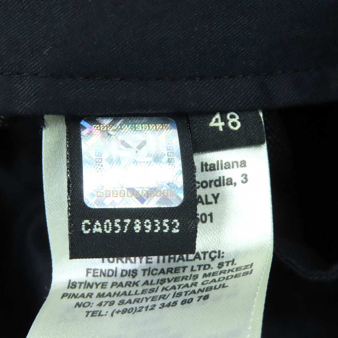Pristine FENDI Pants Monster Eye Pants Slacks Dark navy cotton mens 48 FB0366