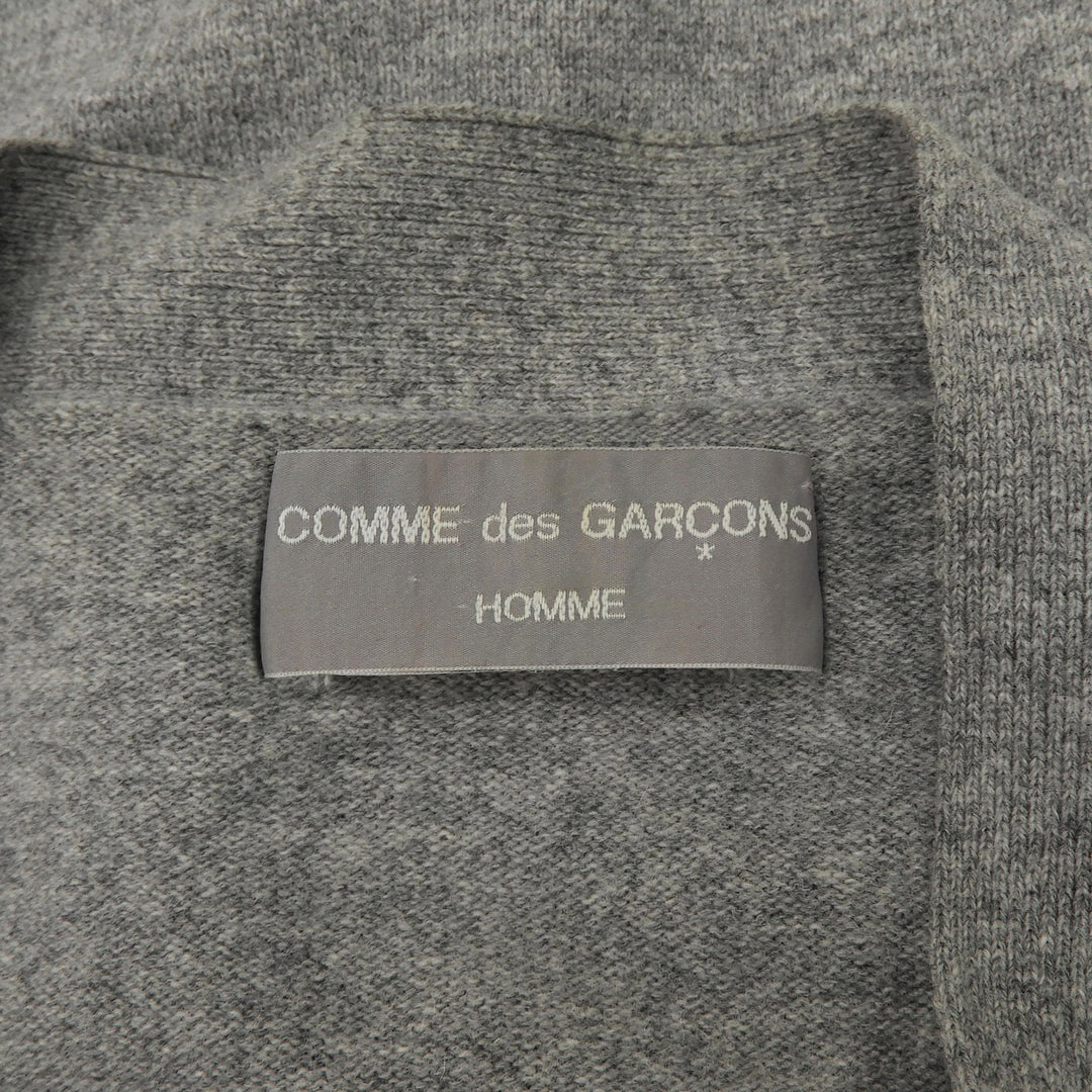 Great COMME des GARCONS HOMME knit gray wool mens AD1990