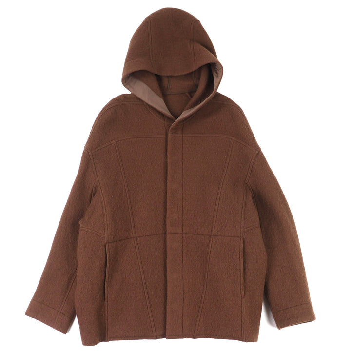 Great Rick Owens Jacket VERGINE WOOL JACKET Brown mens 48 RU02C7779-WFN