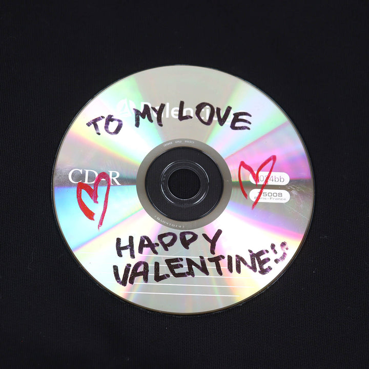 新品同様 BALENCIAGA パーカー VALENTINE CD HOODIE Valentine CD Distressed 2 739024